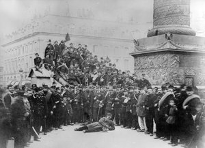 Communards på Place Vendôme under Paris Commune, 1871